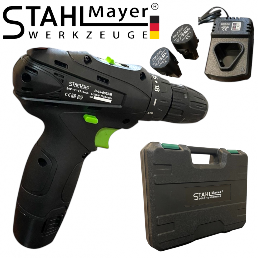 Акумулаторен Мини Винтоверт STAHLMAYER 24V 5AH