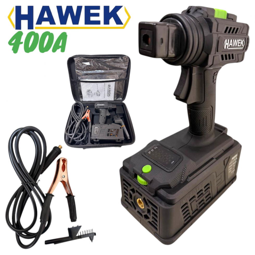 Пистолет Електрожен Инверторен HAWEK 400А Професионален Ръчен Заваръчен Апарат 