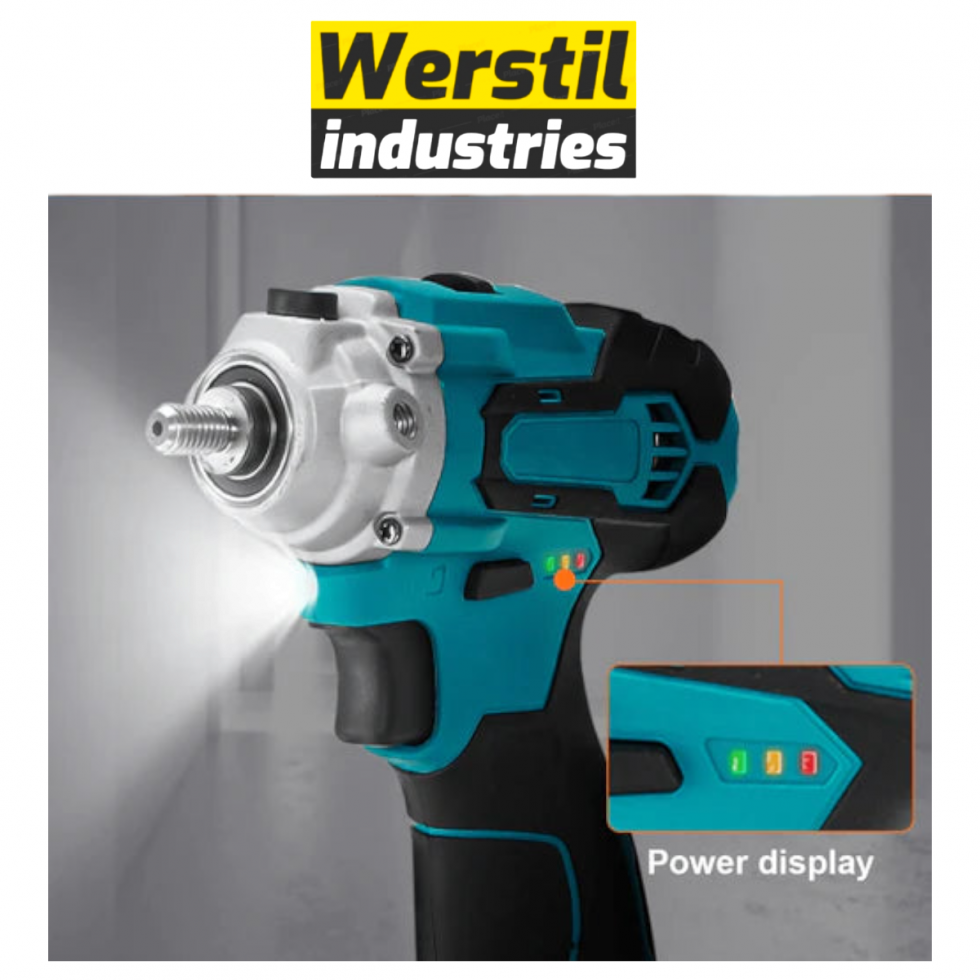 Акумулаторна Полирмашина 12V WERSTIL 125мм Машина за Полиране Безжична с 2 Батерии