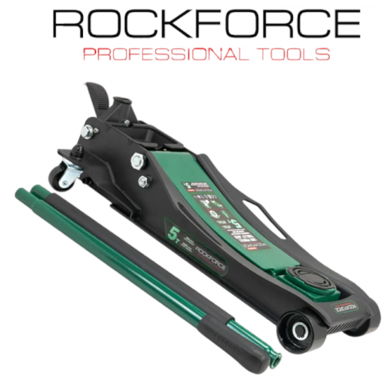 Професионален Нископрофилен Крик „Крокодил“ ROCKFORCE 5 тона 96–595мм 