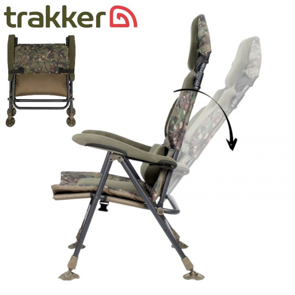 Рибарски Стол Trakker Levelite Camo Longback Recliner