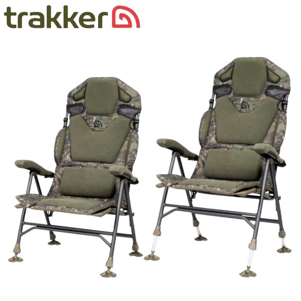 Рибарски Стол Trakker Levelite Camo Longback Recliner