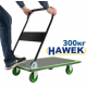 Ръчна Количка Платформа до 300кг Товароносимост HAWEK Сгъваема