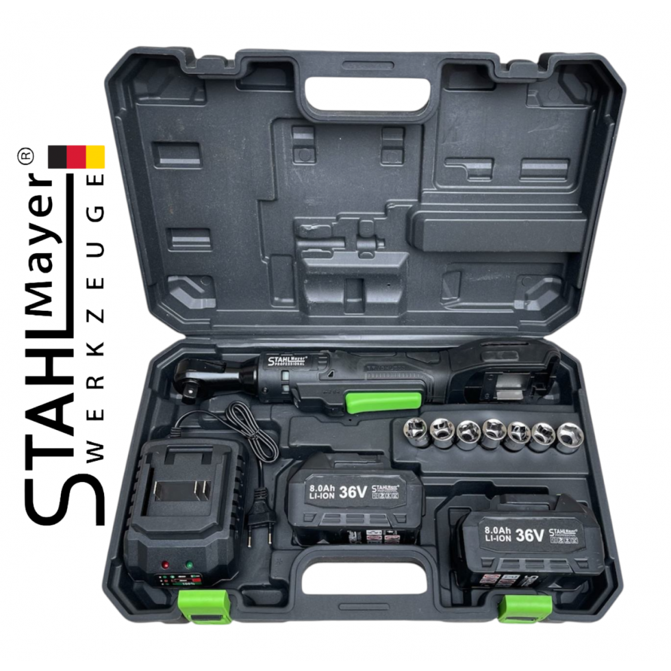 Акумулаторна Тресчотка 1/2" STAHLMAYER 36V 8.0AH 120Nm Акумулаторна Тресчотка 1/2" STAHLMAYER 36V 8.0AH 120Nm