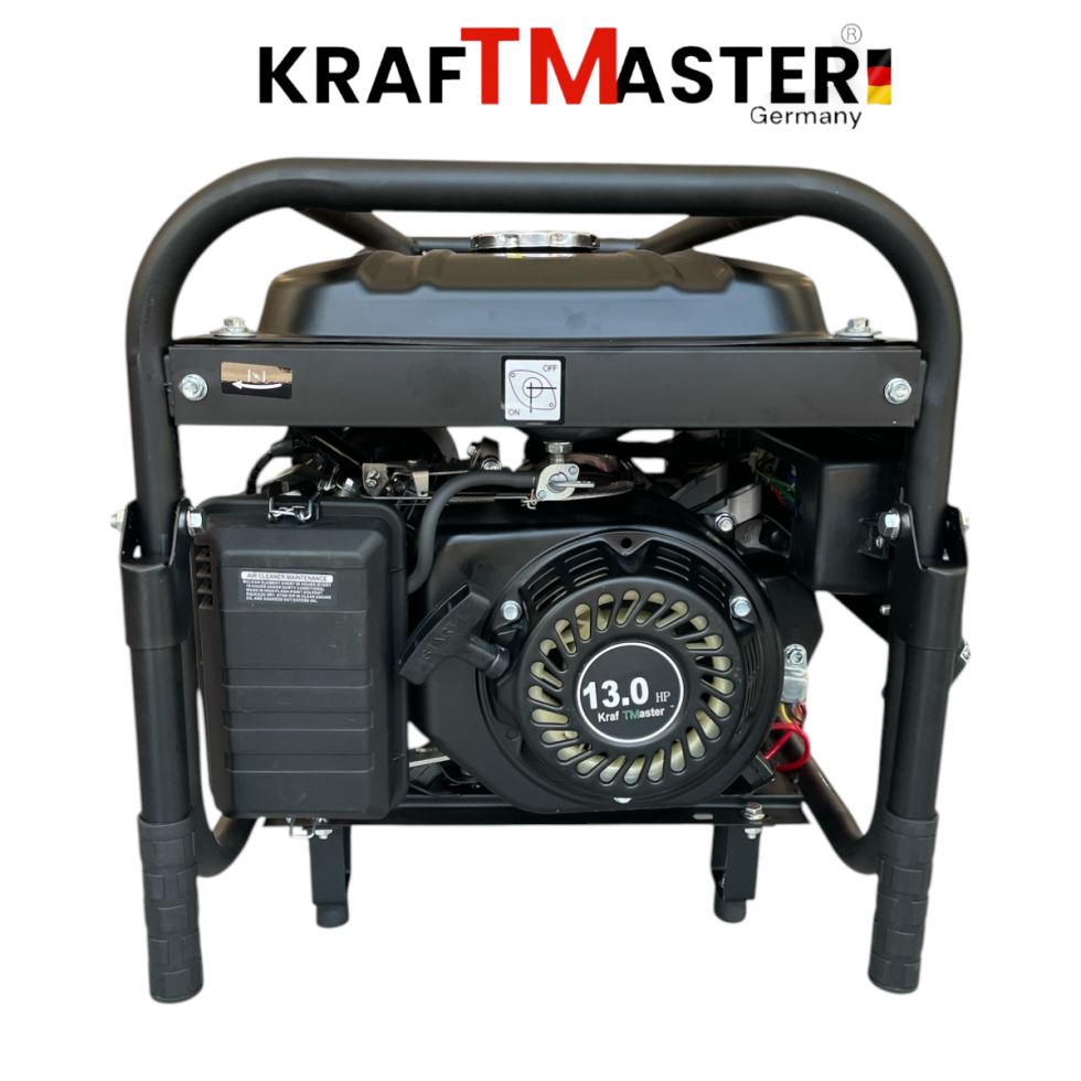 Четиритактов Генератор с Колела и Дистанционно 7.5kW KRAFT MASTER 13к.с 220V 380V 12V