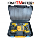 Комплект 2в1 Акумулаторен Импакт и Винтоверт 36V 8Ah KRAFTMASTER Жълт 2 Батерии в КУФАР 