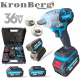 Акумулаторен Гайковерт Ударен Комбиниран Импакт 36V 10AH 850Nm KRONBERG 2 Батерии Зарядно Устройство и Куфар Акумулаторен Гайковерт Ударен Комбиниран Импакт 36V 10AH 850Nm KRONBERG 2 Батерии Зарядно Устройство и Куфар