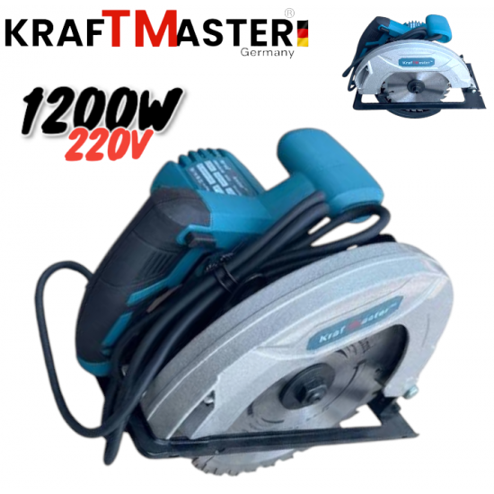 Електрически Ръчен Циркуляр 1200W Ø 185мм KRAFTMASTER Електрически Ръчен Циркуляр 1200W Ø 185мм KRAFTMASTER