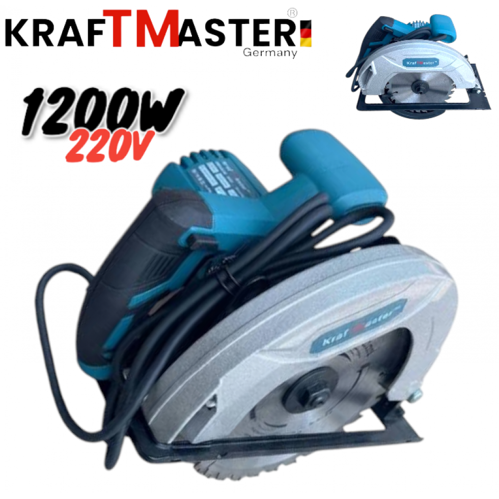 Електрически Ръчен Циркуляр 1200W Ø 185мм KRAFTMASTER