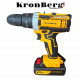 Акумулаторен Безчетков Ударен Винтоверт (Бормашина) KRONBERG 36V 8AH 2 Батерии и Зарядно в Куфар Акумулаторен Безчетков Ударен Винтоверт (Бормашина) KRONBERG 36V 8AH 2 Батерии и Зарядно в Куфар