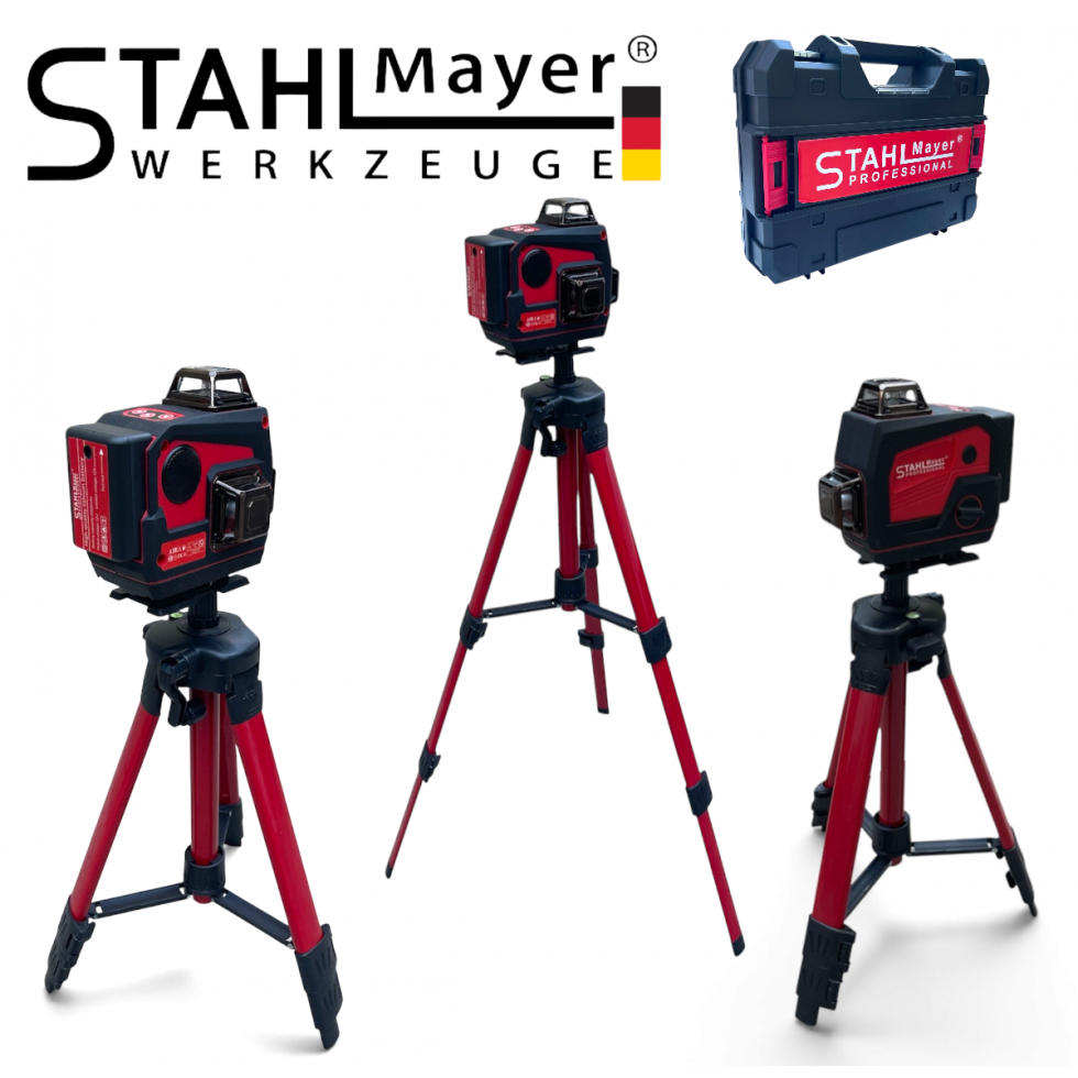 Лазерен Нивелир 4D 16 линии 360° Зелен Лазер с Bluetooth Високоговорител STAHLMAYER Professional Блутут Музика Лазерен Нивелир 4D 16 линии 360° Зелен Лазер с Bluetooth Високоговорител STAHLMAYER Professional Блутут Музика