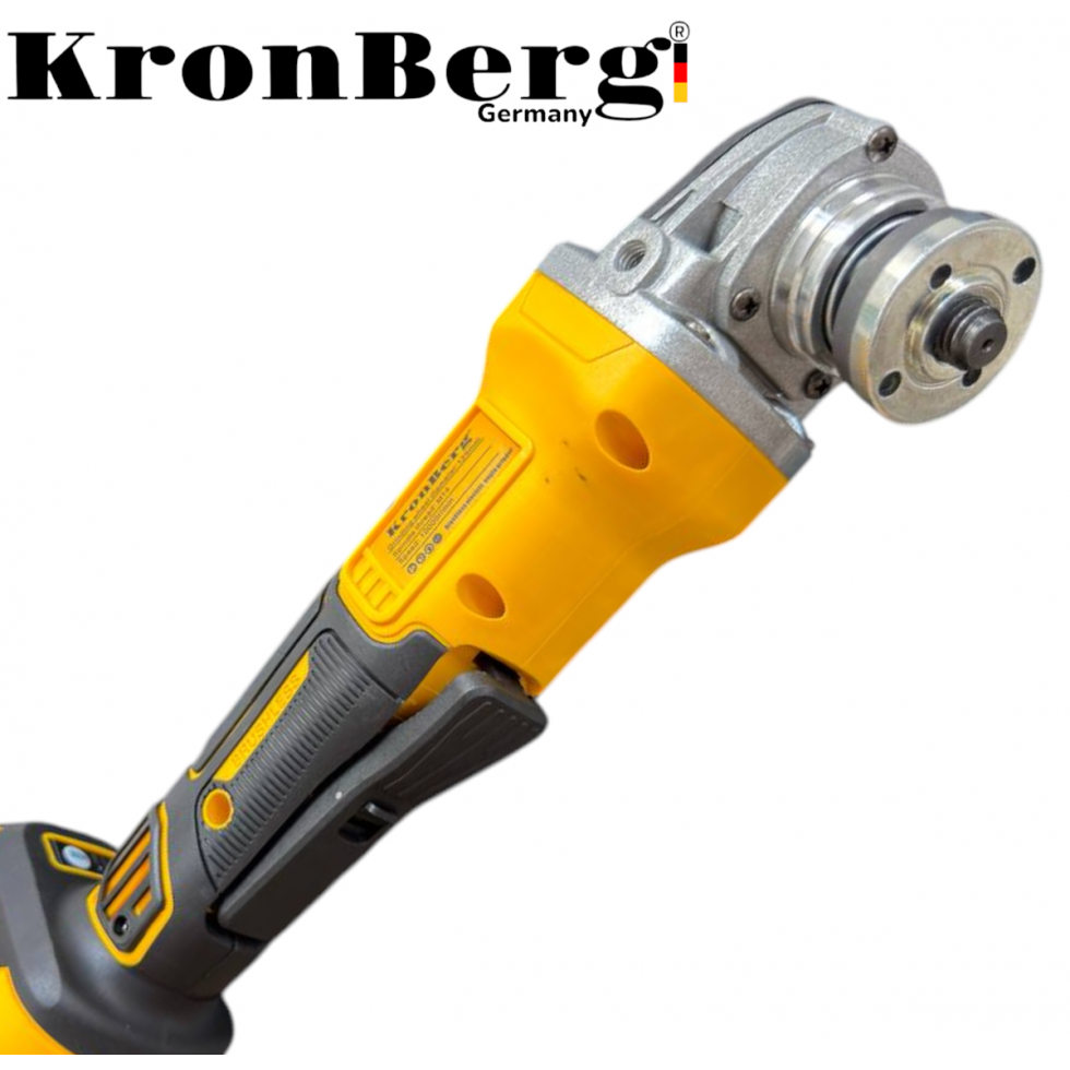 Безчетков Акумулаторен Ъглошлайф Безжичен KRONBERG 125мм 36V 10Ah 2 Батерии и Зарядно Устройство в Куфар Безчетков Акумулаторен Ъглошлайф Безжичен KRONBERG 125мм 36V 10Ah 2 Батерии и Зарядно Устройство в Куфар