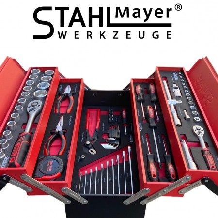 Метален куфар с инструменти 86 части STAHLMAYER