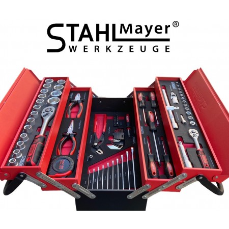 Метален куфар с инструменти 86 части STAHLMAYER