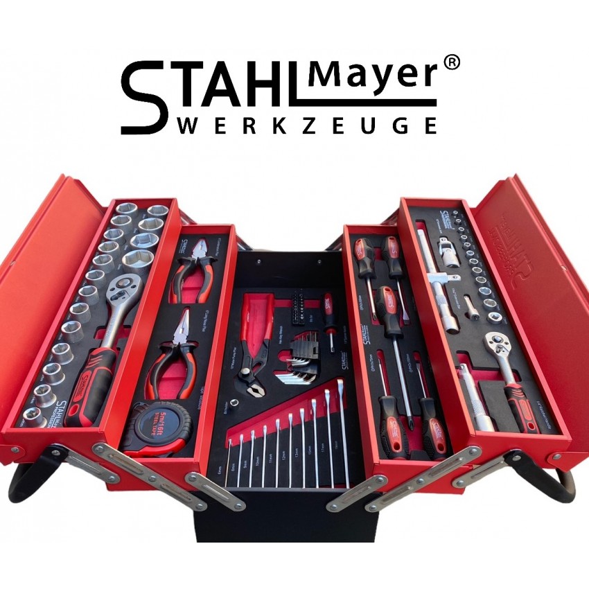 Метален куфар с инструменти 86 части STAHLMAYER