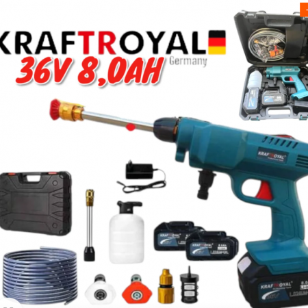 Акумулаторна водоструйка 25 бара, Батерия 36 V KraftRoyal