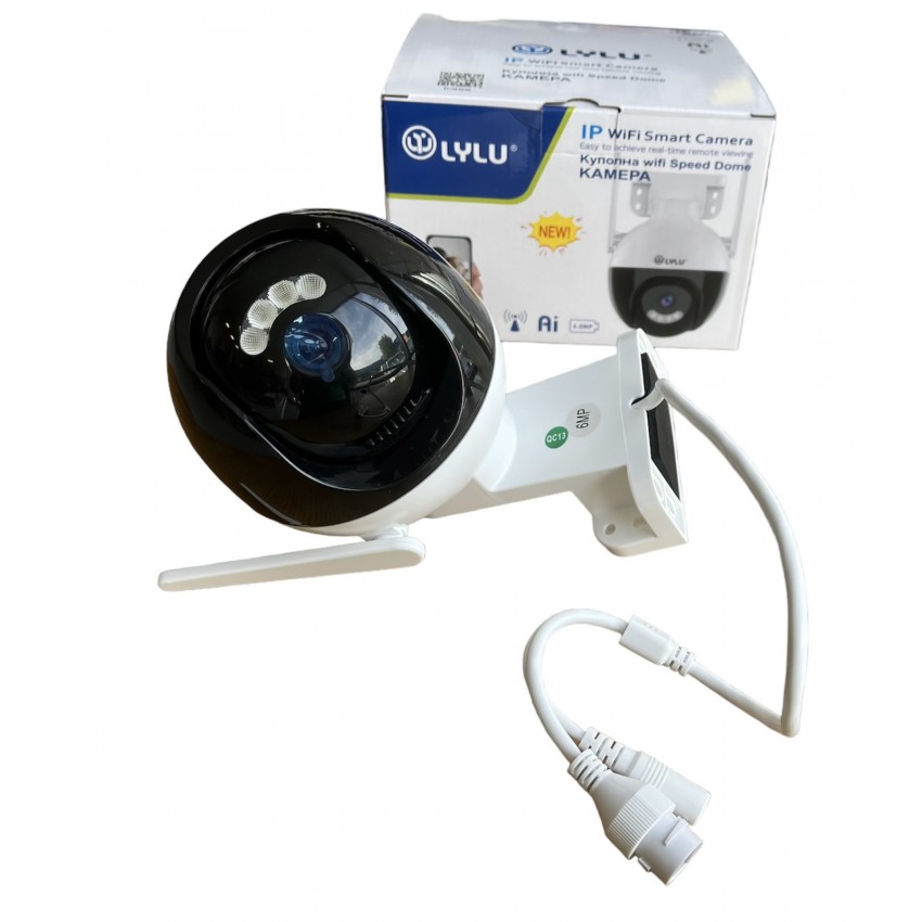6MP - ICSEE SMART SPHERE 4LED WI-FI ОХРАНИТЕЛНА КАМЕРА 360 PTZ