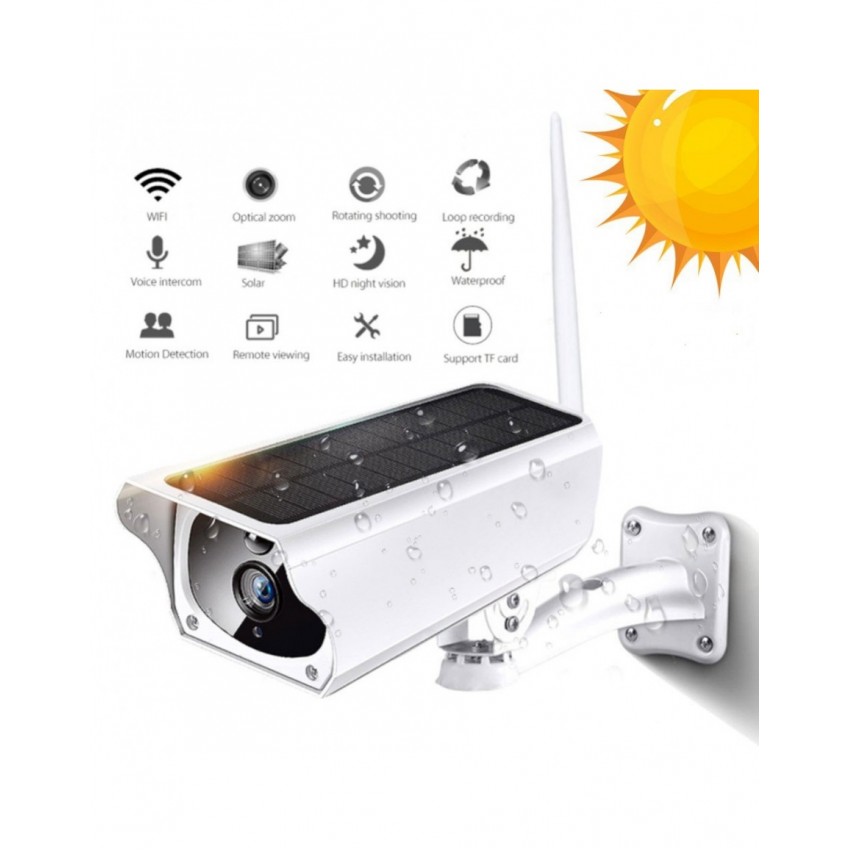 СОЛАРНА ВОДОУСТОЙЧИВА WIFI КАМЕРА FULL HD БЕЗЖИЧНА, БЕЗКАБЕЛНА, ВЪНШЕН МОНТАЖ СОЛАРНА ВОДОУСТОЙЧИВА WIFI КАМЕРА FULL HD БЕЗЖИЧНА, БЕЗКАБЕЛНА, ВЪНШЕН МОНТАЖ
