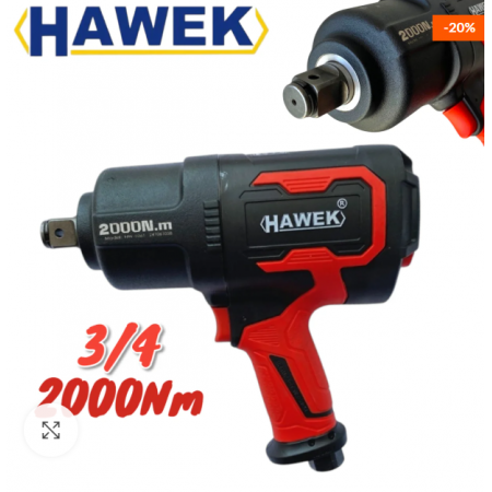 Гайковерт пневматичен ударен 3/4" 2000Nm HAWEK