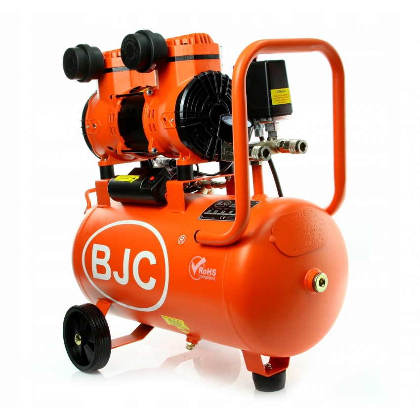 Монофазен Безмаслен Бутален Компресор за Въздух BJC JN1500A 1.5 kW, 220 л/мин 8 бара 24 литра Монофазен Безмаслен Бутален Компресор за Въздух BJC JN1500A 1.5 kW, 220 л/мин 8 бара 24 литра