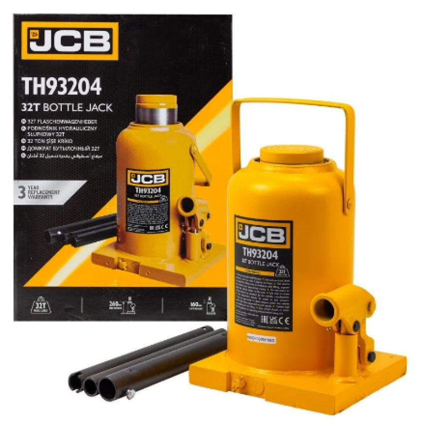 Хидравличен Крик JCB Тип бутилка 2 тона 3 тона 5 тона 10 тона 15 тона 20 тона 32 тона и 50 тона