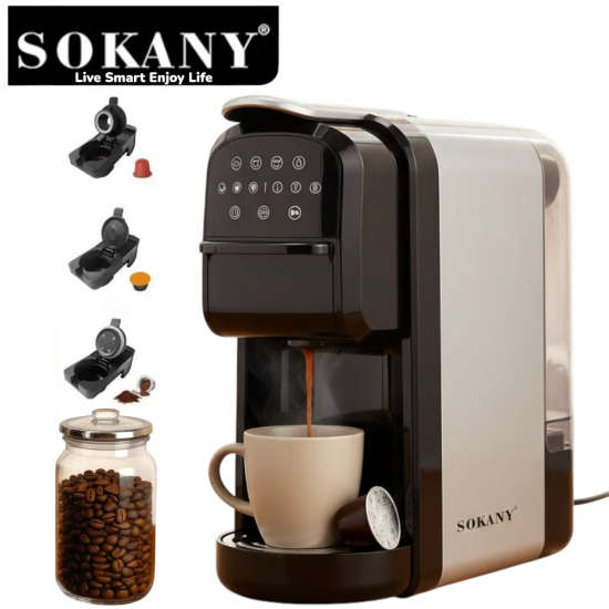 Kафемашина SOKANY SK-04031 3в1 700мл 1400W 3 Капсули DOLCE GUSTO NESPRESSO и Мляно Кафе
