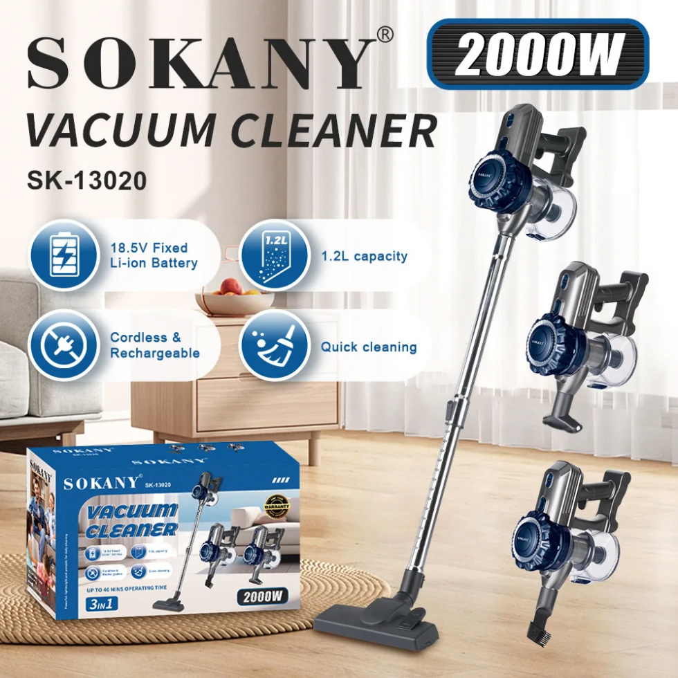 Прахосмукачка Акумулаторна SOKANY SK-13020 Безжична 2000W