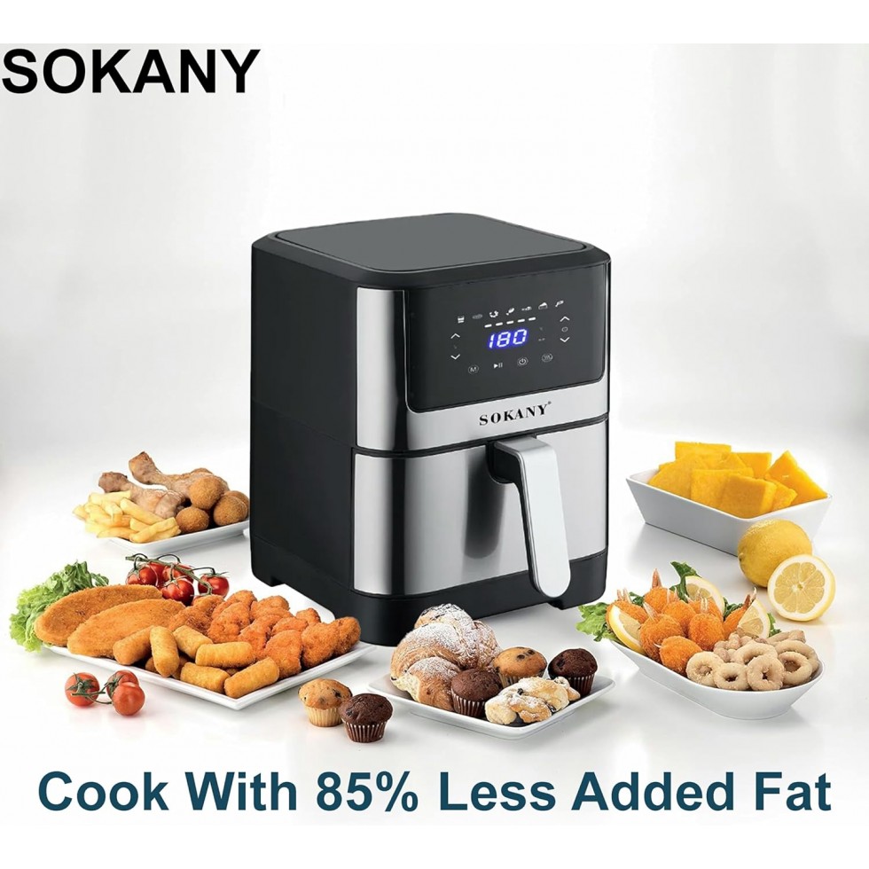 Air Fryer ЕЪРФРАЙЪР 7 Литра SOKANY 1800W SK-ZG-8040