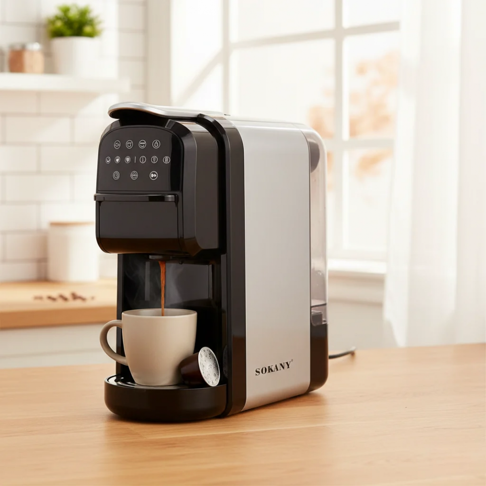 Kафемашина SOKANY SK-04031 3в1 700мл 1400W 3 Капсули DOLCE GUSTO NESPRESSO и Мляно Кафе