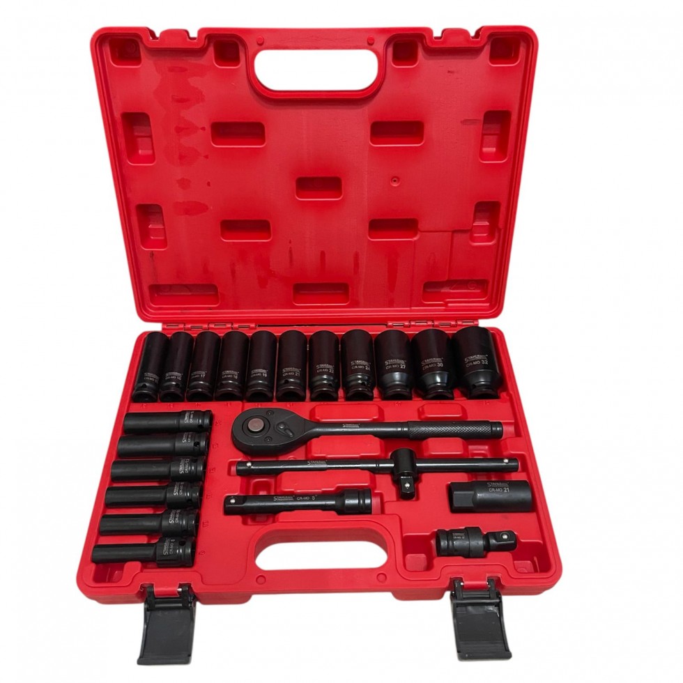 Ударно Гедоре с Дълбоки Вложки 1/2 23 части STAHLMAYER