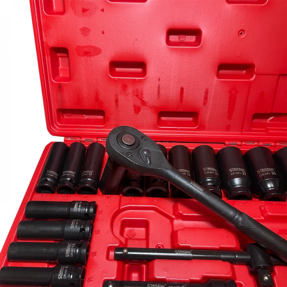 Ударно Гедоре с Дълбоки Вложки 1/2 23 части STAHLMAYER