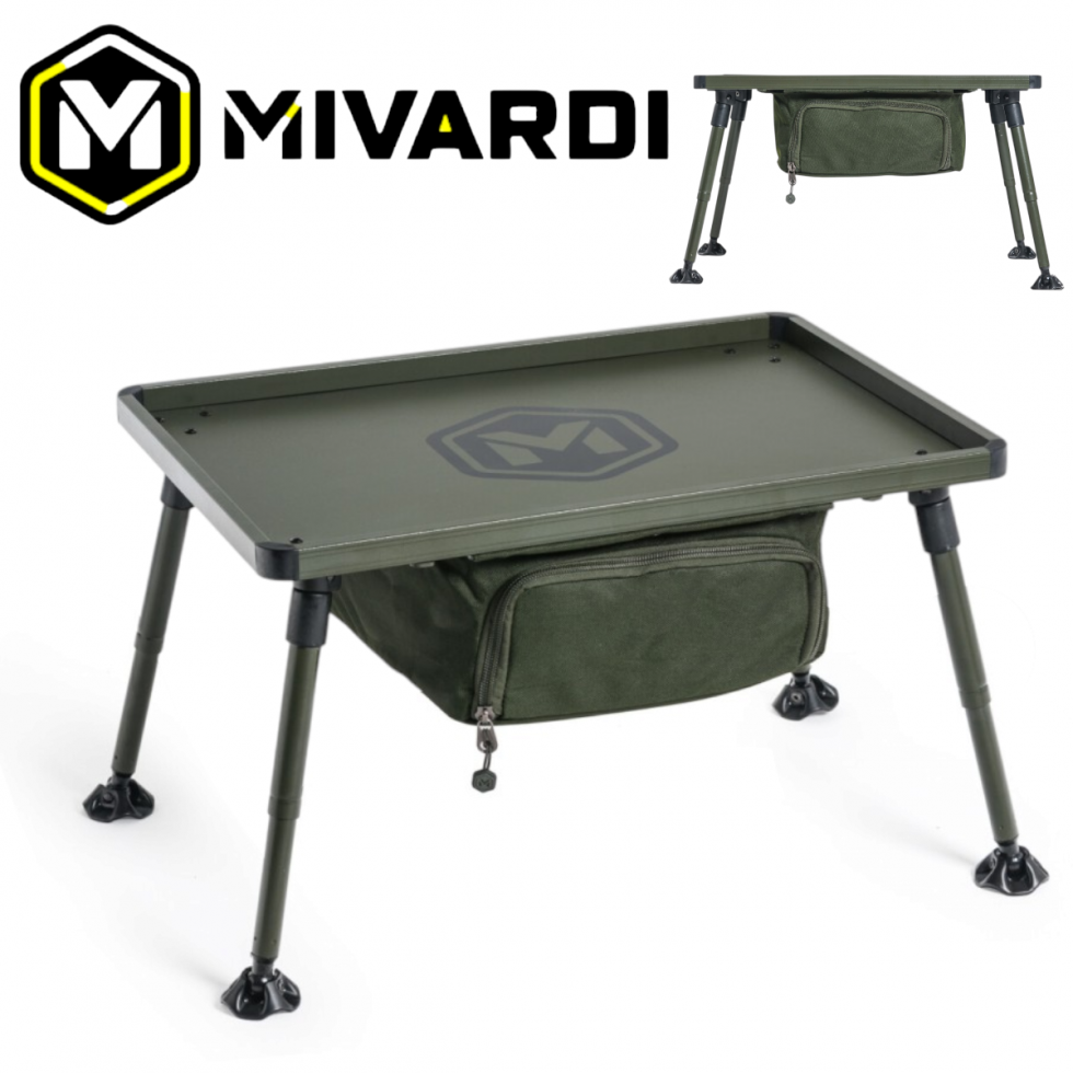 Маса за Палатка с Шкаф и Калъф Mivardi Bivvy Table Professional XL (с място за съхранение)