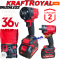 Акумулаторен гайковерт/импакт ударен Kraft 36V 8Ah 850 N/m + ударна вложка