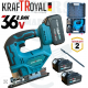 ЗЕГЕ Акумулаторен Трион KRAFTROYAL 36V 8,0AH 2 батерии и Куфар ЗЕГЕ Акумулаторен Трион KRAFTROYAL 36V 8,0AH 2 батерии и Куфар