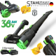 Акумулаторна Духалка за Листа Въздуходувка STAHLMAYER 36V 8.0AH  2 батерии и зарядно