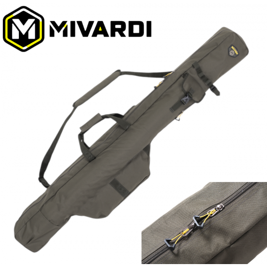 Калъф за Въдици Entrix 145см Mivardi Двоен Калъф за Въдици на 3 части