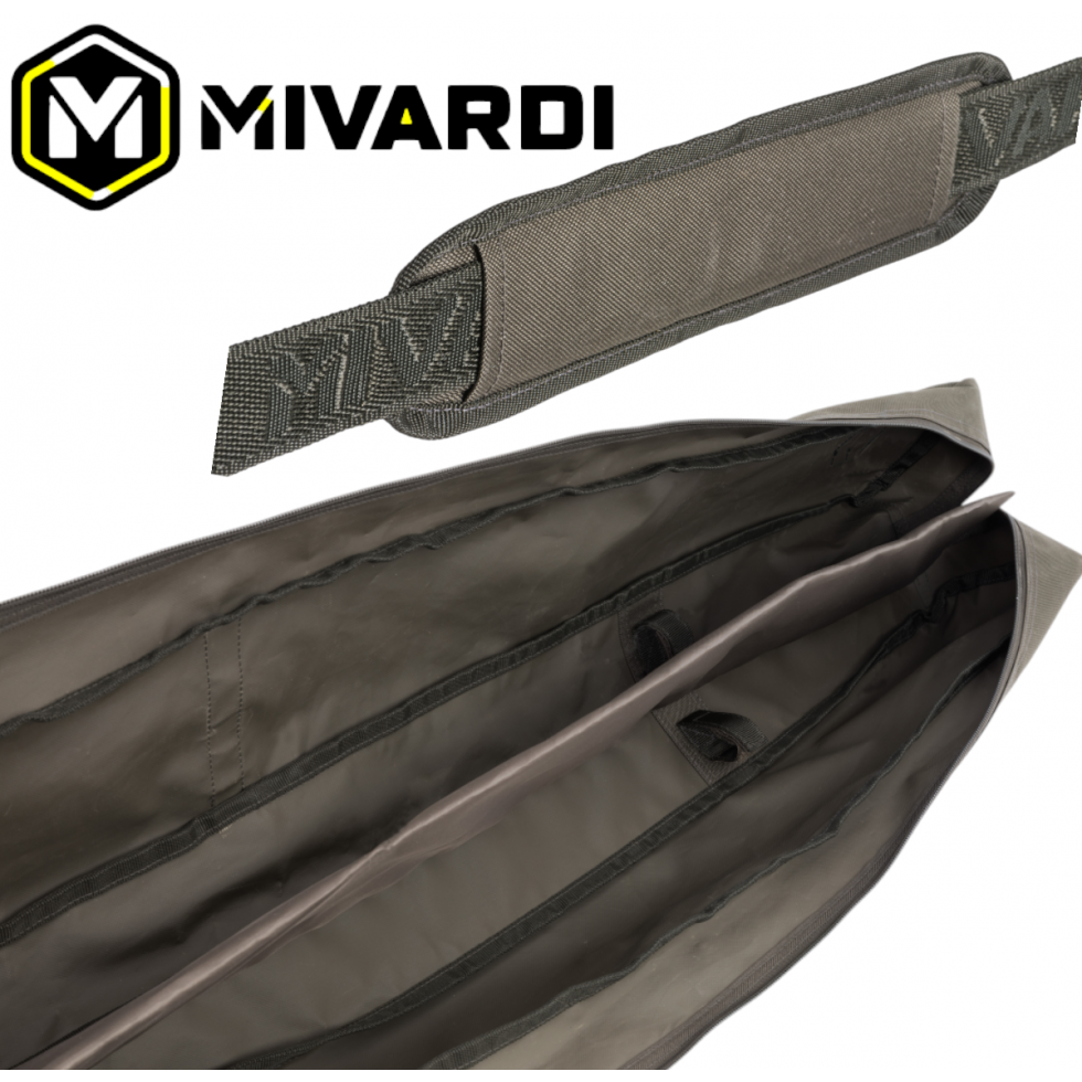 Калъф за Въдици Entrix 145см Mivardi Двоен Калъф за Въдици на 3 части