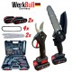 2 в 1 Акумулаторна Лозарска Ножица и мини Трион за клони Безчеткова3 36V 8AH WERKBULL 2 в 1 Акумулаторна Лозарска Ножица и мини Трион за клони Безчеткова3 36V 8AH WERKBULL