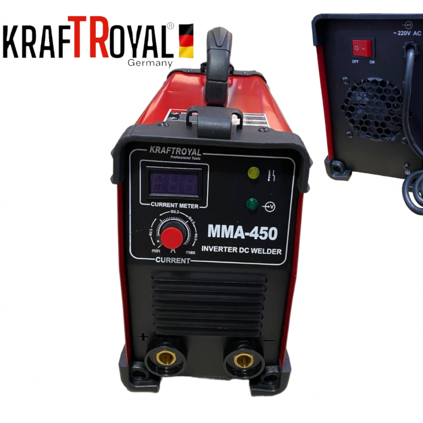 Инверторен Електрожен 450А KRAFT ROYAL Водоустойчив