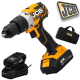 Акумулаторен Безчетков Ударно Пробивен Винтоверт JCB 18BLCD-2XB-E 65 Nm 18V 2.0Ah Бормашина с батерия и зарядно Акумулаторен Безчетков Ударно Пробивен Винтоверт JCB 18BLCD-2XB-E 65 Nm 18V 2.0Ah Бормашина с батерия и зарядно