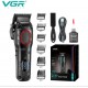 Професионална Машинка за Подстригване VGR V-016 за Коса и Брада Метален Корпус BLDC Мотор Машинка