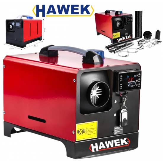 Суха Дизелова Печка HAWEK  8kW За Кемпери Бусове и Гаражи 12V и 24V 220V