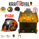 Заваръчна Машина Електрожен Инверторен 450А KRAFTROYAL с Дисплей + Подарък Соларен Шлем Маска