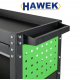 Инструментална Количка HAWEK с 3 Рафта и 1 Чекмедже Количка за Инструменти HW-1191