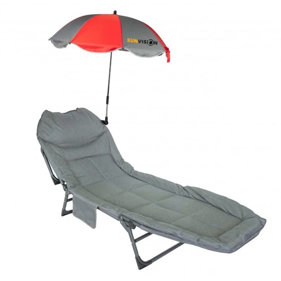 СГЪВАЕМО ПОХОДНО ЛЕГЛО ТИП ШЕЗЛОНГ С ЧАДЪР SUNVISION SV-3999
