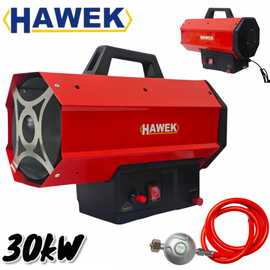 Газов Калорифер Индустриален с Регулатор Печка HAWEK 30KW 480 M³/H LPG