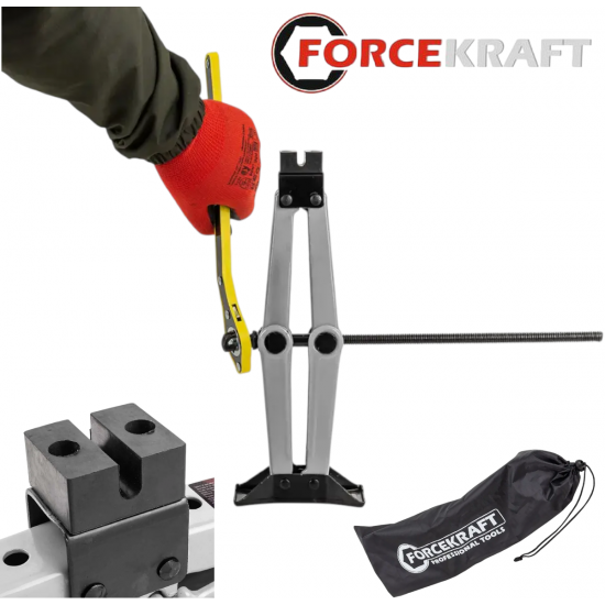 Крик Жаба 2 тона Механичен 115-400мм FORCEKRAFT