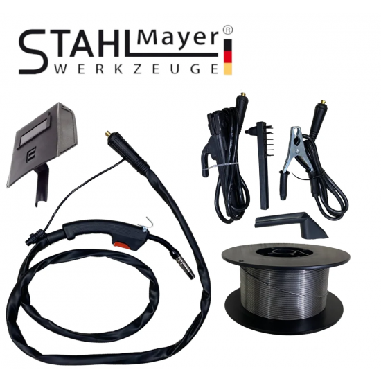 Телоподаващо Инверторен Електрожен 400А 2в1 Заваръчна Техника STAHLMAYER + Соларен Шлем Маска