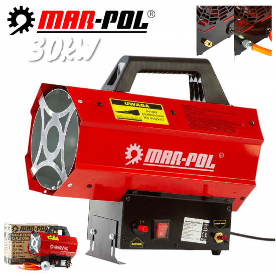 Индустриален Газов Калорифер с Регулатор MAR-POL 30kW 550m³/h LPG Индустриален Газов Калорифер с Регулатор MAR-POL 30kW 550m³/h LPG