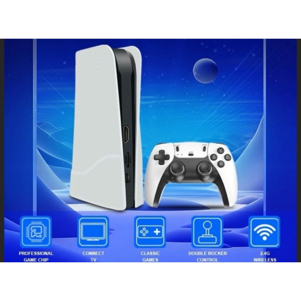 Конзола с Игри Стик за Видеоигра Q10SE 4K 64G 46000 + RETRO GAMES Безжични Контролера Джойстика Игри